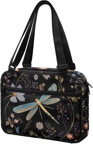 Artistic Butterfly Bible Carrying Case for Women Zippered Bible Organizer Waterproof Scripture Case Church Bag Bible Protective with Handle Pockets Multifunctional Messenger Bag in Saudi Arabia