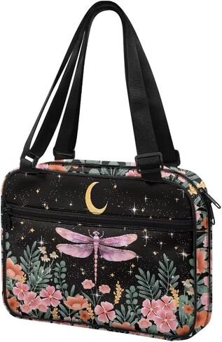 Artistic Butterfly Bible Carrying Case for Women Zippered Bible Organizer Waterproof Scripture Case Church Bag Bible Protective with Handle Pockets Multifunctional Messenger Bag in Saudi Arabia