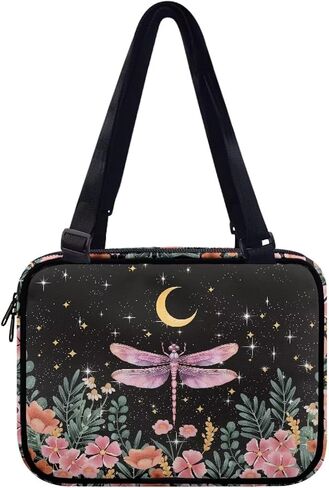 Artistic Butterfly Bible Carrying Case for Women Zippered Bible Organizer Waterproof Scripture Case Church Bag Bible Protective with Handle Pockets Multifunctional Messenger Bag in Saudi Arabia