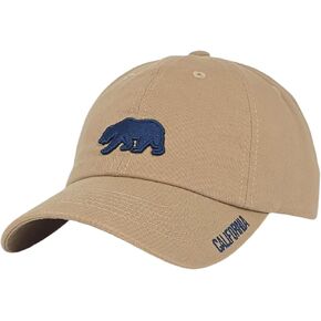 California Bear 3D Raised Embroidered Dad Hat with California Brim Detail in Saudi Arabia