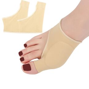 Bunion Sleeve with Bunion Relief Pads Big Toes Protectors for Women Men 2Pack (Beige-S) Bunions Sock with Gel Foot Care Cushion,Hallux Valgus Cushion Toe in Saudi Arabia