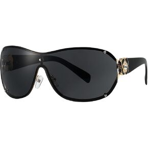 Breaksun Fashion Oversized Y2K Sunglasses for Women Men Luxury Wrap Around Shield Sun Glasses Trendy Rimless Shades in Saudi Arabia