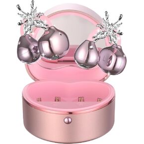 Wireless Earbuds Open Ear Headphones with Diamond Earrings, Clip-on Bluetooh 6.0 Ear Ruds for Woman/Girls/Gifts, 50H Playtime, Comfortable Fit & Deep Bass Clear Sound (Rose Gold) in Saudi Arabia