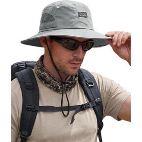 Hat Hut Hiking Hat, UPF50+ Wide Brim Sun Bucket Hats for Men Women, UV Protection, Fishing Outdoor Safari in Saudi Arabia