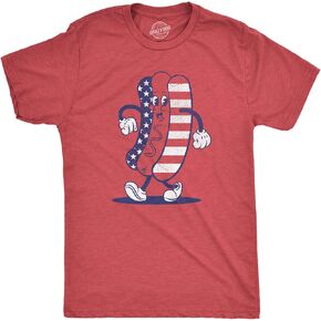 Mens Fourth of July Hotdog T Shirt Funny Patriotic Cookout Grilling Tee for Guys in Saudi Arabia