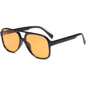 YDAOWKN Retro Aviator Sunglasses for Women Mens Large Frame Classic Vintage 70s Sun Glasses Aviators in Saudi Arabia