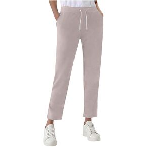 Ctreela Women's Straight Leg Sweatpants Elastic High Waist Drawstring Casual Joggers Trousers Stretchy Workout Pant in Saudi Arabia