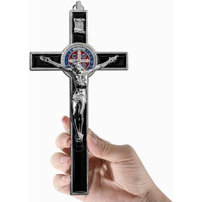 XIPENGKEJI Black Metal Enamel Crucifix,Christian Cross For Wall,Christ Inspirational Home Decor,Jesus Cross For Wall,Jesus Art Decor,Christian Gifts-5Inch X 2.9Inch in Saudi Arabia