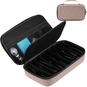 AUTOARK EVA Hard Shell Travel Eyeglasses Case,7 Adjustable Dividers,Holds 8 Glasses,Felt Lining in Saudi Arabia