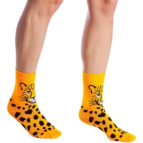 JNRB Women's Cotton Colorful Crew Dress Novelty Funny Crazy Animal Printed Socks, S-M in Saudi Arabia