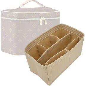 Premium Purse Organizer for Nice Mini/BB,Nice BB Organizer Insert (Beige, Nice BB) in Saudi Arabia