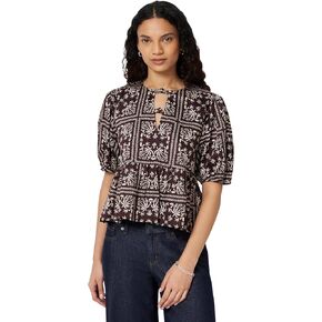 Amazon Essentials Women's Cotton Sateen Relaxed-Fit Peplum Blouse in Kuwait
