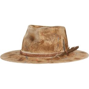 Handcrafted, Wide Brim Fedora (LT Brown M112) in Saudi Arabia