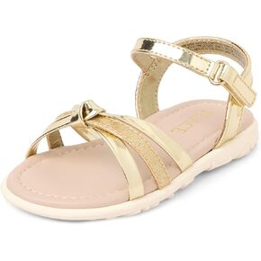 The Children's Place Girls' Adjustable Ankle Strap Flat Sandals in Saudi Arabia