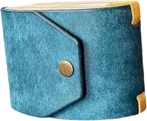 Colaxi Cash Wrap Wallet with Clasp Organizer Lightweight Fashion Handy Purse Bands Leather Money Clip Holder for Business Trip Shopping Men Women for Bills, Slim Pocket Money, Blue in Kuwait