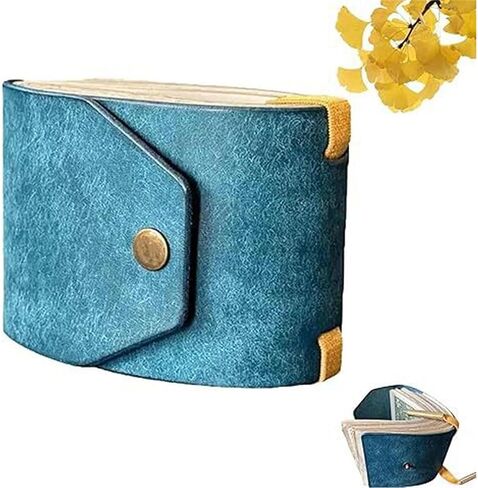 Colaxi Cash Wrap Wallet with Clasp Organizer Lightweight Fashion Handy Purse Bands Leather Money Clip Holder for Business Trip Shopping Men Women for Bills, Slim Pocket Money, Blue in Kuwait