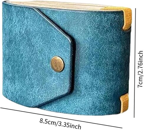 Colaxi Cash Wrap Wallet with Clasp Organizer Lightweight Fashion Handy Purse Bands Leather Money Clip Holder for Business Trip Shopping Men Women for Bills, Slim Pocket Money, Blue in Kuwait