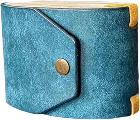 Colaxi Cash Wrap Wallet with Clasp Organizer Lightweight Fashion Handy Purse Bands Leather Money Clip Holder for Business Trip Shopping Men Women for Bills, Slim Pocket Money, Blue in Kuwait