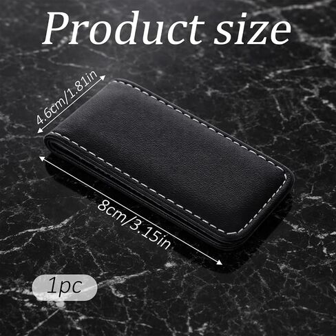 Magnetic Money Clip, Men's New Leather Money Holder Magnetic Business Card Holder Father's Day Gift, Holds Up to 15 Cash in Kuwait