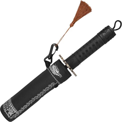Samurai Sword Katana Umbrella with Japanese Style Handle, Full-Automatic Rust-Proof and Wind Resistance, Rain & Sun Strong Protection, Portable Cosplay Umbrella for Men Women Adults, Decoration Gift in Kuwait