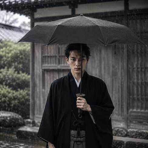 Samurai Sword Katana Umbrella with Japanese Style Handle, Full-Automatic Rust-Proof and Wind Resistance, Rain & Sun Strong Protection, Portable Cosplay Umbrella for Men Women Adults, Decoration Gift in Kuwait