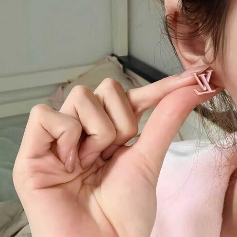 Luxurious Shimmering Crystal Letter Stud Earrings with Secure Post Back Closure for All-Day Comfort and Stylish Everyday Accessory in Kuwait