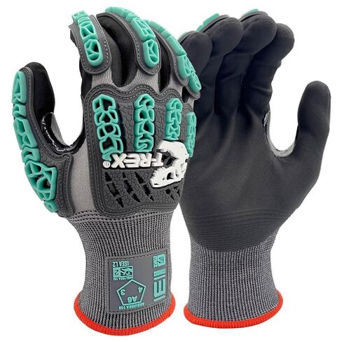 MAGID TRX463 T-REX Impact Work Gloves - ANSI A6 Cut Resistant, Level 2 Impact Protection - Men's & Women's Safety Gloves for Construction, Oil & Gas, Utilities, Size 9/Large, 1 Pair in Saudi Arabia