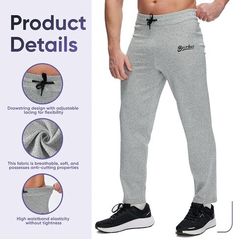 Cut Resistant Work Pants, Protective Safety Workwear Trousers, Durable Breathable Fabric, Gray, Drawstring Design in Saudi Arabia