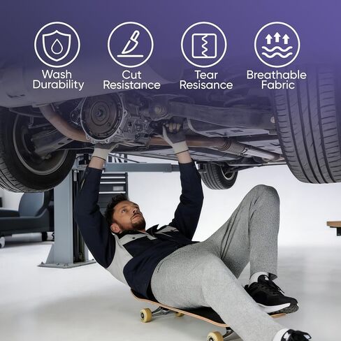 Cut Resistant Work Pants, Protective Safety Workwear Trousers, Durable Breathable Fabric, Gray, Drawstring Design in Saudi Arabia