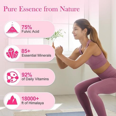 Shilajit Honey Sticks for Women, Tasty Strawberry Honeysticks, with Shatavari & Saffron for hormonal Balance & Energy, 75%+ Fulvic Acid, 85+ Trace Minerals Wellness Booster, 30 Sticks in Kuwait