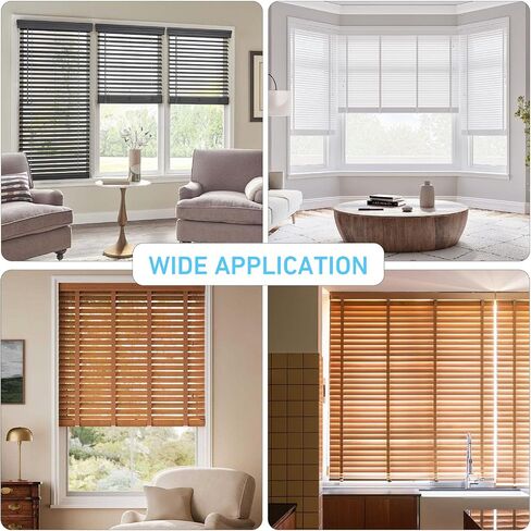 2.5 Inch Clear Plastic Valance Clips, Blinds Hidden Retainer Holder Clips (Pack of 6) for Wood, Faux Wood, and Aluminum Blinds in Kuwait