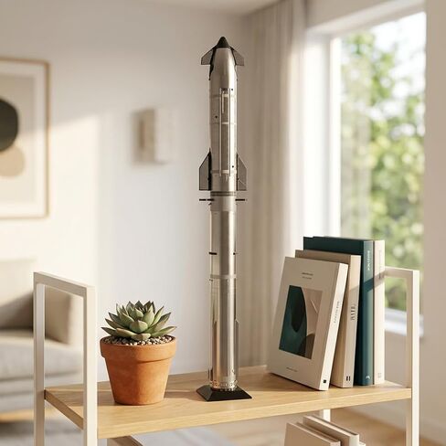 SpaceX Starship Rocket Model Set NASA Gift - Dragon Ship Heavy Falcon 9 Booster, 3D Printing, Desktop Decorations, Aerospace Collectibles, Gifts for Kids Adult Space Lovers, Black, White in Saudi Arabia