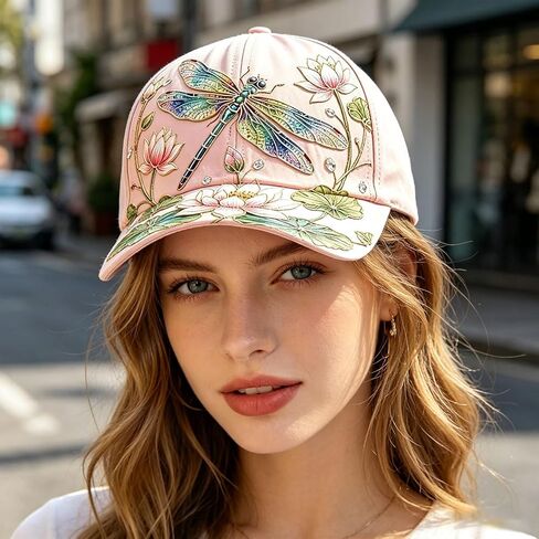 The Garden Morning 2026 Floral Print Baseball Cap Breathable Casual Sun Hat, Adjustable Hat Outdoor Daily Wear in Saudi Arabia