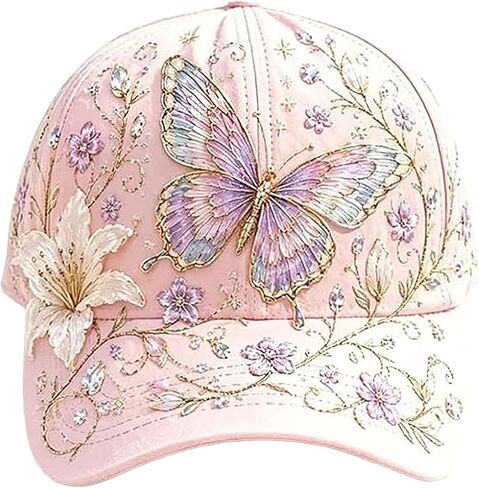 The Garden Morning 2026 Floral Print Baseball Cap Breathable Casual Sun Hat, Adjustable Hat Outdoor Daily Wear in Saudi Arabia