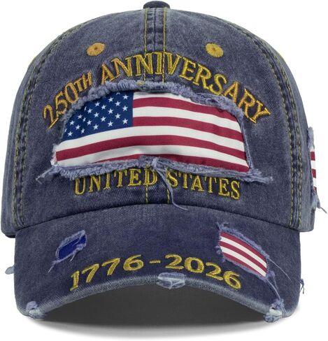 250 Anniversary USA Hat America United States 250th Year Cap, Vintage Patriotic Hat for Men Women in Saudi Arabia