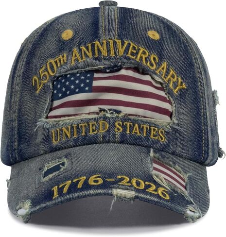 250 Anniversary USA Hat America United States 250th Year Cap, Vintage Patriotic Hat for Men Women in Saudi Arabia