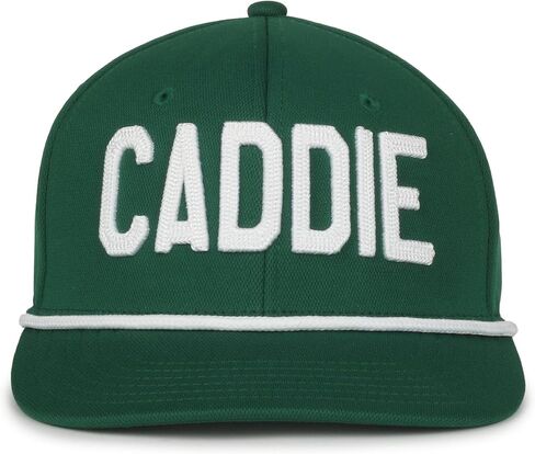 Looper Caddie Green Golf Hat – Structured Cap w/White Embroidery, Adjustable Strap, Handmade Twill, Unisex Golf Hat in Saudi Arabia