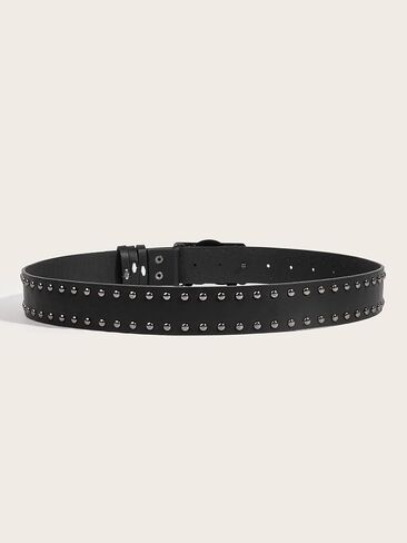Skull Punk Studded Belt,Y2k Cool Belt Goth Gothic Grunge Waist Belt for Women Men in Saudi Arabia