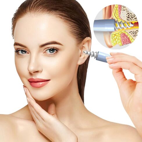 Ear Wax Removal, Ear Wax Removal Tool Reusable and Washable Replacement Soft Silicone Tips for Cleaner Earwax, Ear Wax Removal Kit Contains 7 Types of Ear Cleaner Tools in Saudi Arabia