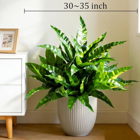 4Pcs Fake Ferns,Faux Outdoor Plants UV Resistant,3D Real Touch Fake Plants Total 60 Blades,Weatherproof Artificial Plants Outdoor Indoor for Garden Porch Home Office Living Room Decor in Saudi Arabia
