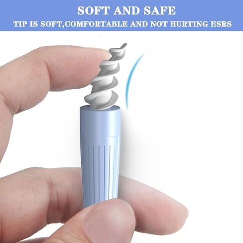 Ear Wax Removal, Ear Wax Removal Tool Reusable and Washable Replacement Soft Silicone Tips for Cleaner Earwax, Ear Wax Removal Kit Contains 7 Types of Ear Cleaner Tools in Saudi Arabia