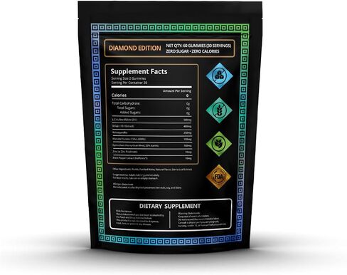 Holistic Hercules Himalayan Gold Shilajit Gummies with Ashwagandha Black Maca Tongkat Ali Panax Ginseng Mucuna | 100% Natural Organic | Vegan Non-GMO Sugar-Free (30) in Saudi Arabia