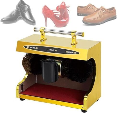 Automatic Induction Shoe Polisher Machine - Efficient Electric Shoe Shine Device for Home & Public Use (Color: A) - Fast, Easy, and Mess-Free Cleaning Solution in Saudi Arabia