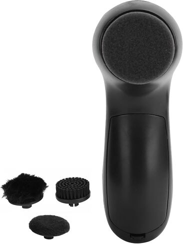 Asixxsix Electric Shoe Cleaner Brush, Multiple Replaceable Brush Heads Portable Leather Shoe Kit, Handheld Electric Cleaning with for Shoes Bags Sofa in Kuwait