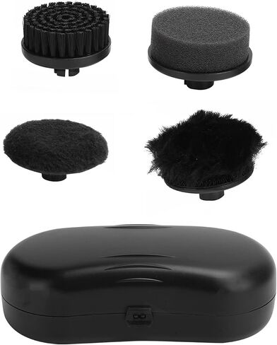 Asixxsix Electric Shoe Cleaner Brush, Multiple Replaceable Brush Heads Portable Leather Shoe Kit, Handheld Electric Cleaning with for Shoes Bags Sofa in Kuwait