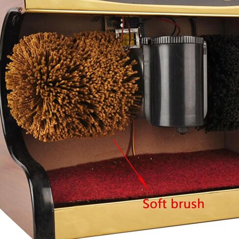 Automatic Electric Shoe Polisher, Commercial Shoe-Shining Machine, Stainless Steel Commercial Automatic Induction Shoe Polishing Machine, for Home Public Hotel Lobby,Silver in Saudi Arabia