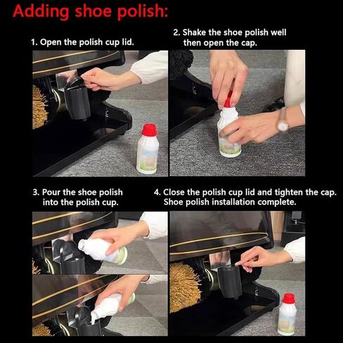 Automatic Electric Shoe Polisher, Commercial Shoe-Shining Machine, Stainless Steel Commercial Automatic Induction Shoe Polishing Machine, for Home Public Hotel Lobby,Silver in Saudi Arabia