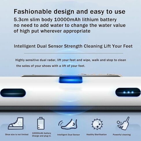 Automatic Shoe Cleaner Machine, Electric Sole Cleaning Device for Home & Entrance, Induction Sole Cleaning System, Efficient & Easy Shoe Care Solution in Saudi Arabia