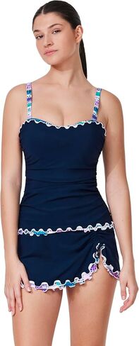 الملف الشخصي من Gottex Canva Tricolore Tankini Top - حمالة صدر مدمجة بسلك داخلي، أشرطة قابلة للتعديل، الجزء السفلي يُباع بشكل منفصل in Kuwait