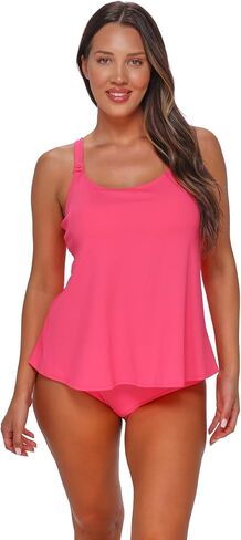 SUNSETS ESCAPE Jenna Tankini Women's Swimsuit Top in Crepe Textured Fabric in Saudi Arabia